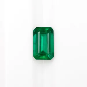 0.77ct EMERALD LOOSE STONE LONG EMERALD SHAPE CUT NATURAL GEMSTONE GREEN 3/4ct