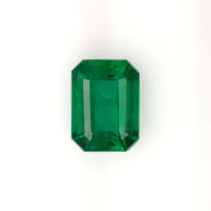 1.57ct RICH GREEN EMERALD LOOSE NATURAL GEMSTONE EMERALD SHAPE CUT 1.5 CARAT