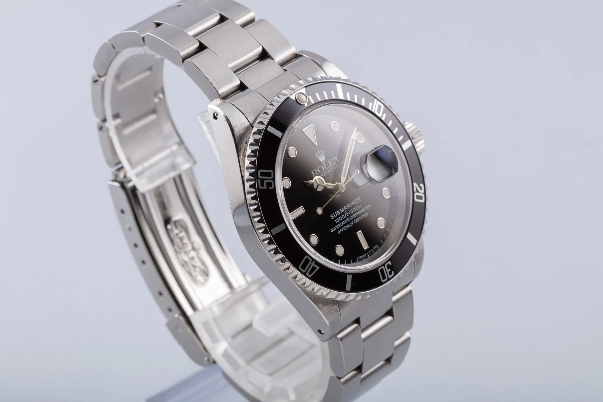 1993 Unpolished Rolex Submariner 16610 with Box & Papers