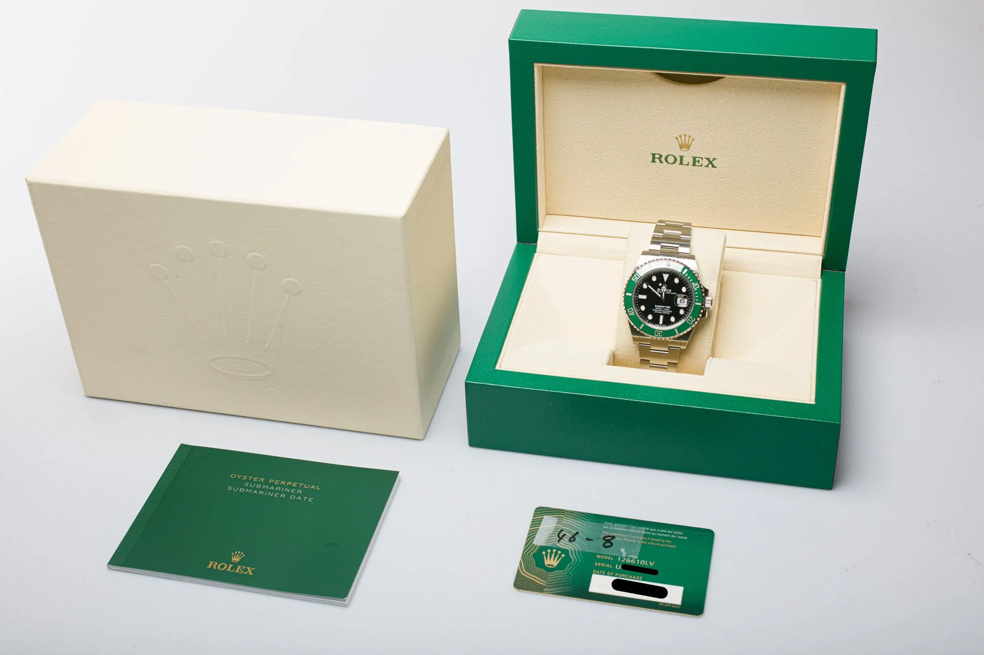 2022 Rolex Submariner 126610LV "Starbucks" Green Bezel with Box & Card