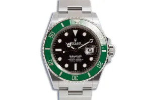 2022 Rolex Submariner 126610LV "Starbucks" Green Bezel with Box & Card