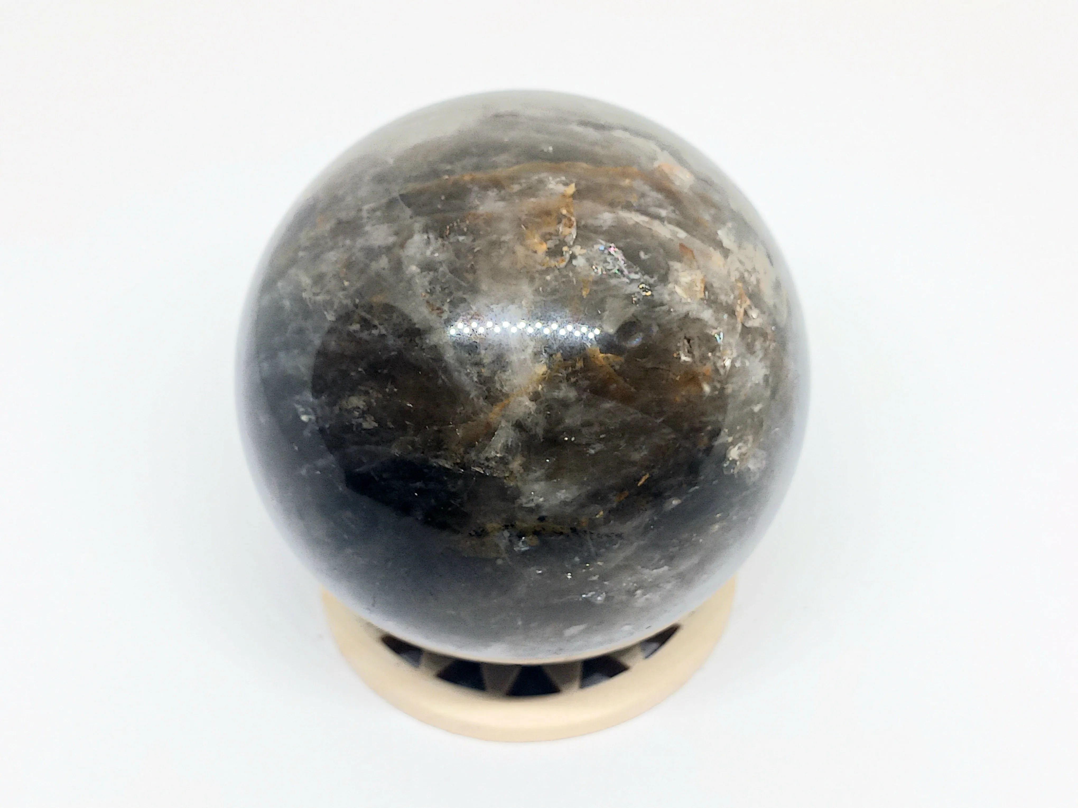 321G Smokey Quartz Crystal Sphere