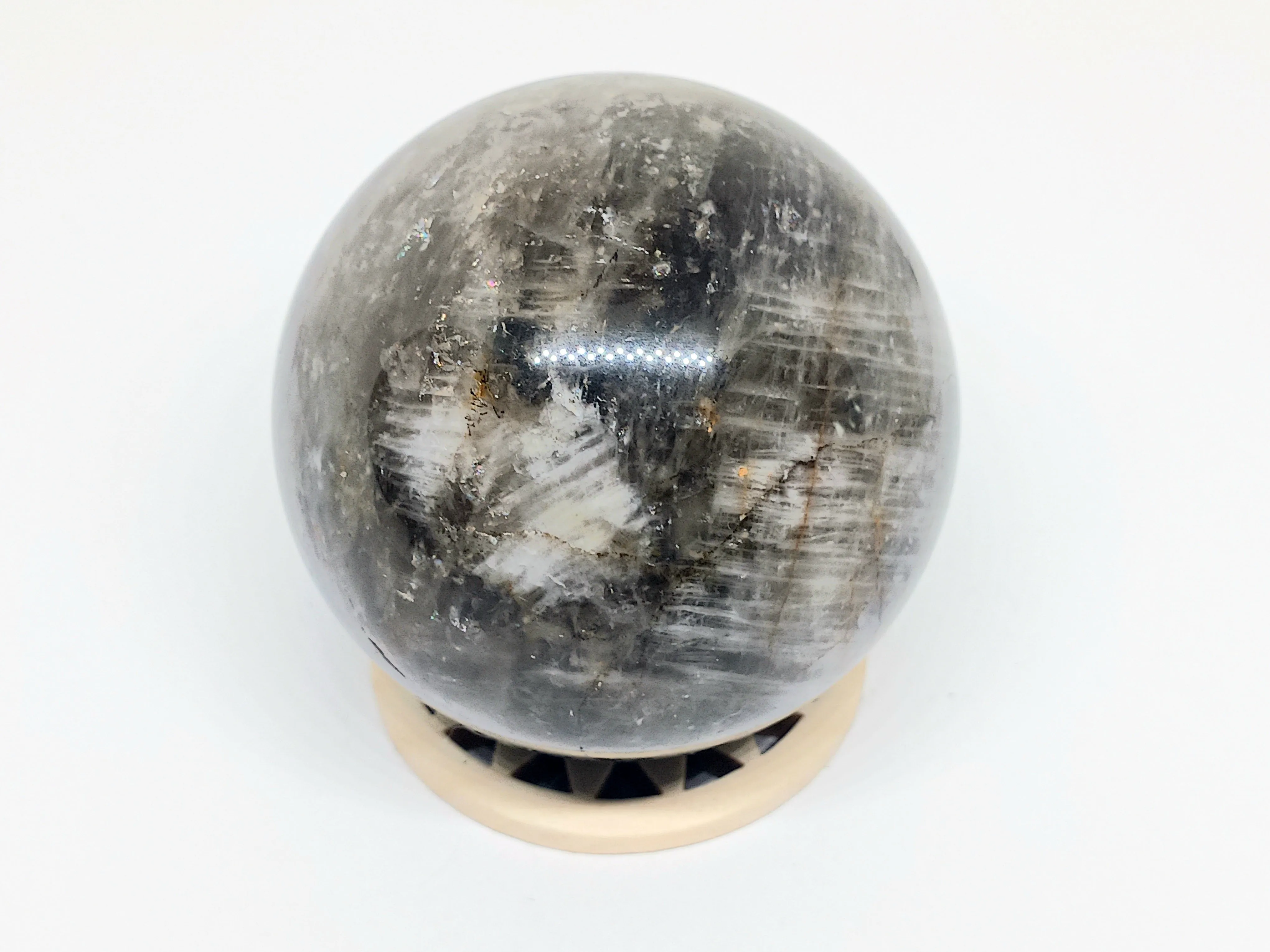 321G Smokey Quartz Crystal Sphere