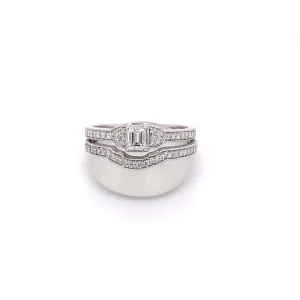 .50ctw Emerald cut  Diamond Wedding set 14kt white gold