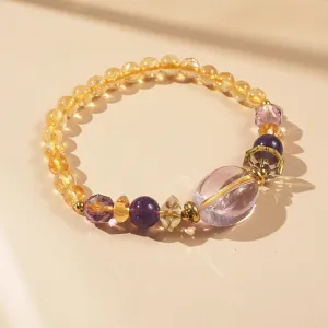 Amethyst, Lemon Quartz and Citrine