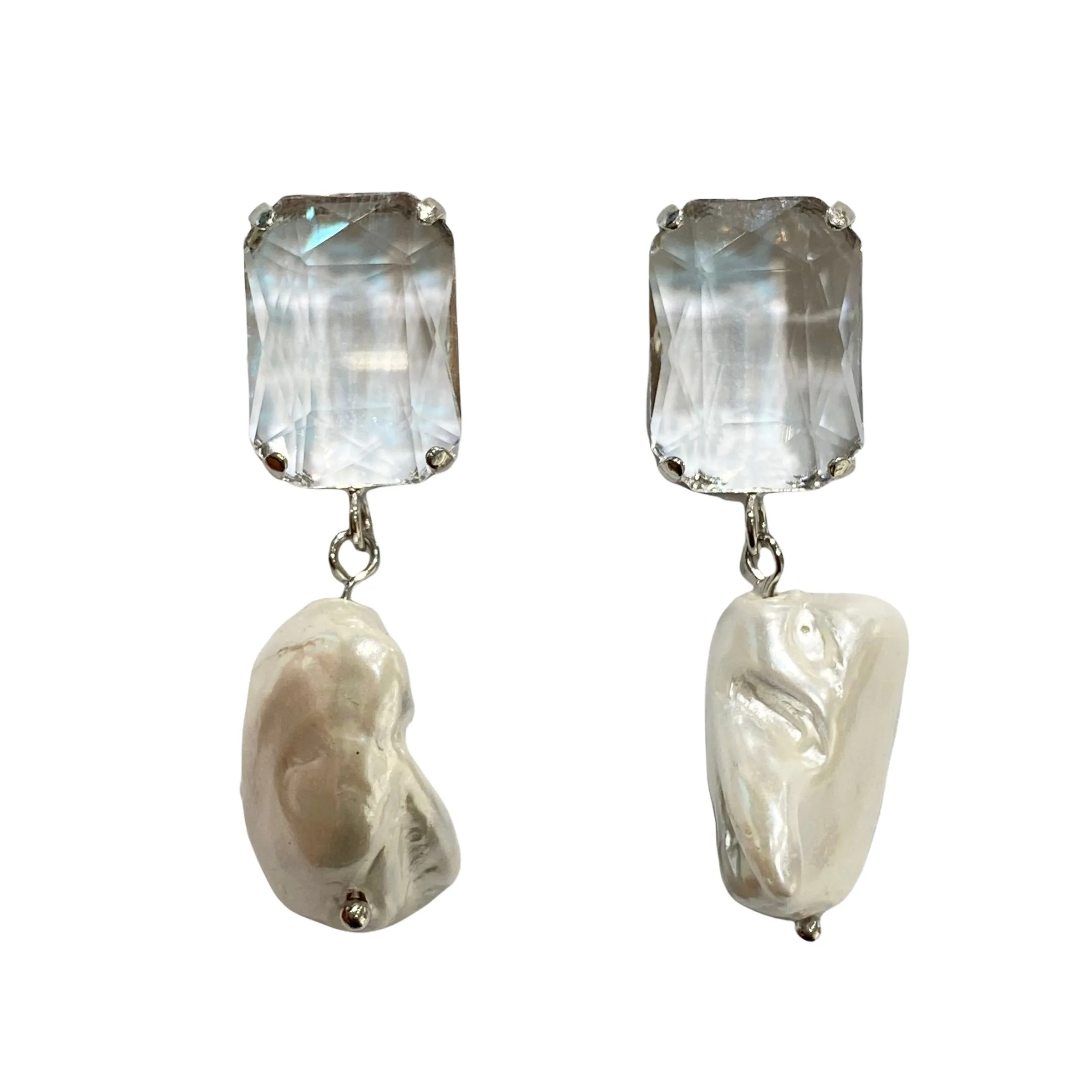 Ana Crystal Freshwater Pearl Earring