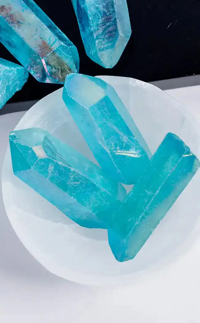 Aqua Aura Quartz Points