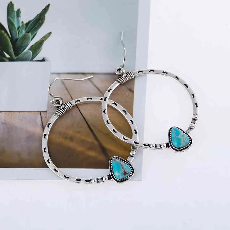 Arizona Vibe Turquoise Drop Earrings