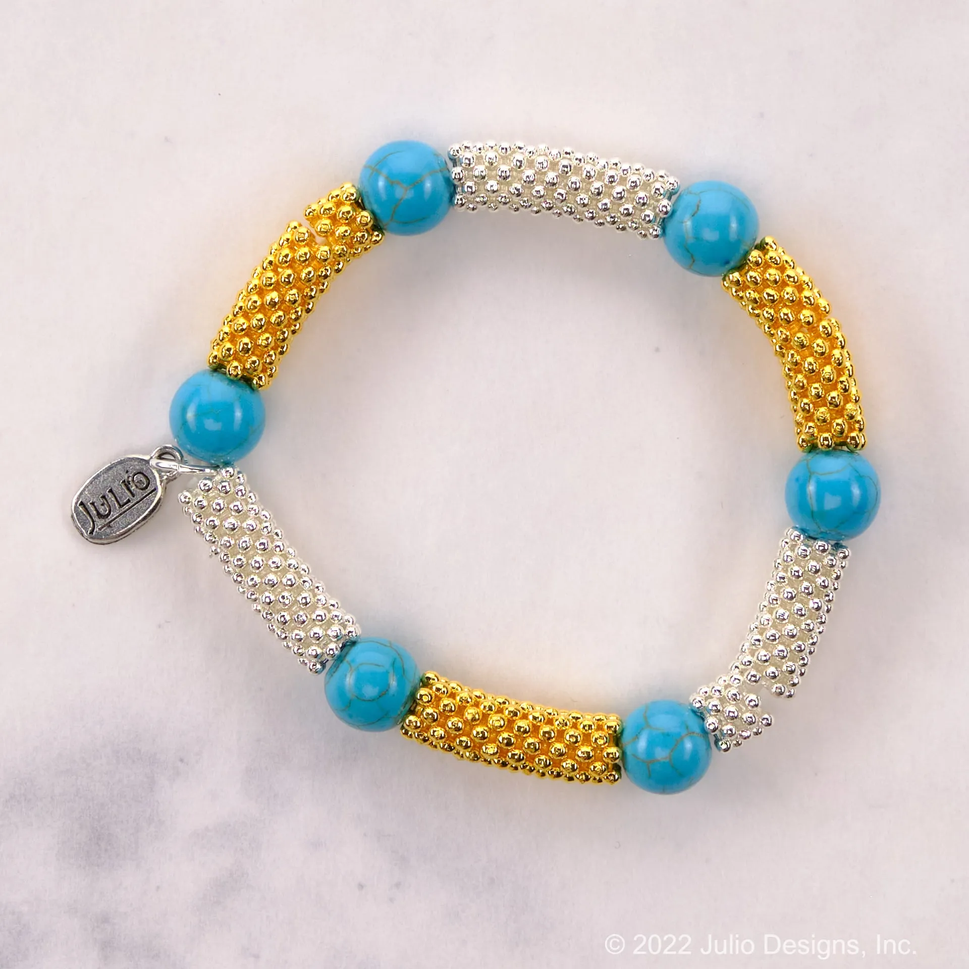 Balearic Beaded Stretch Bracelet