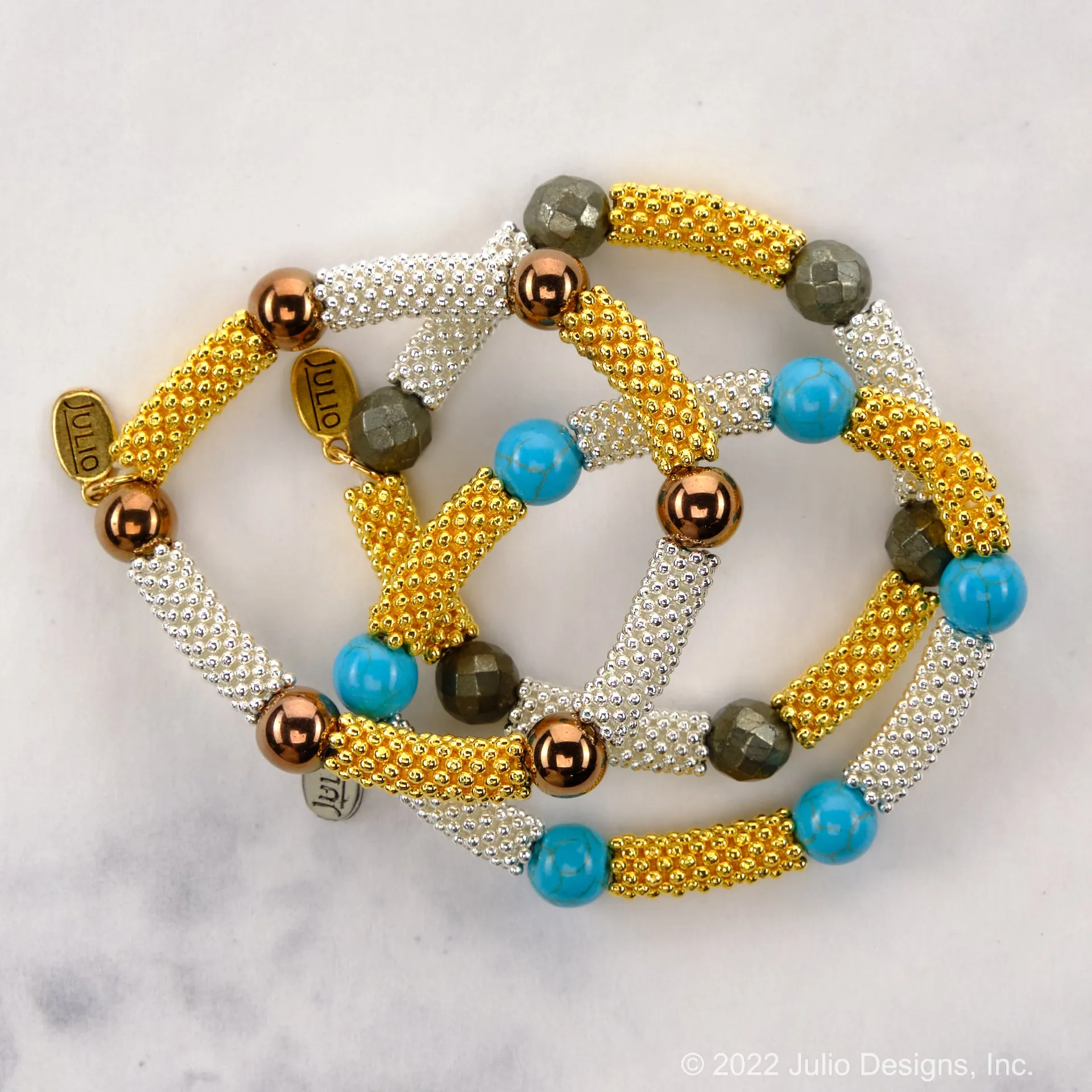 Balearic Beaded Stretch Bracelet