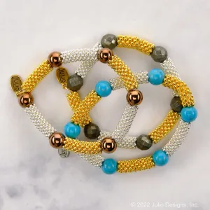 Balearic Beaded Stretch Bracelet