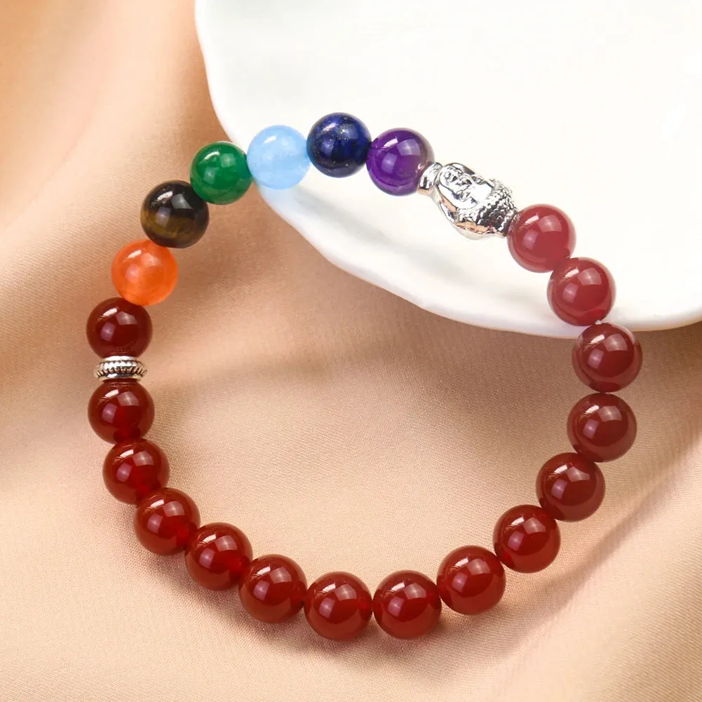 Baltic Amber Bracelet/Anklet with Chakra Stones