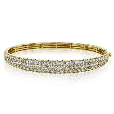 Bangle in 18k Gold with Diamonds