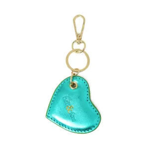 Bell & Fox Cupid Heart Keyring-Emerald Metallic