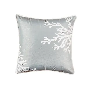 Blue Coral Square Pillow