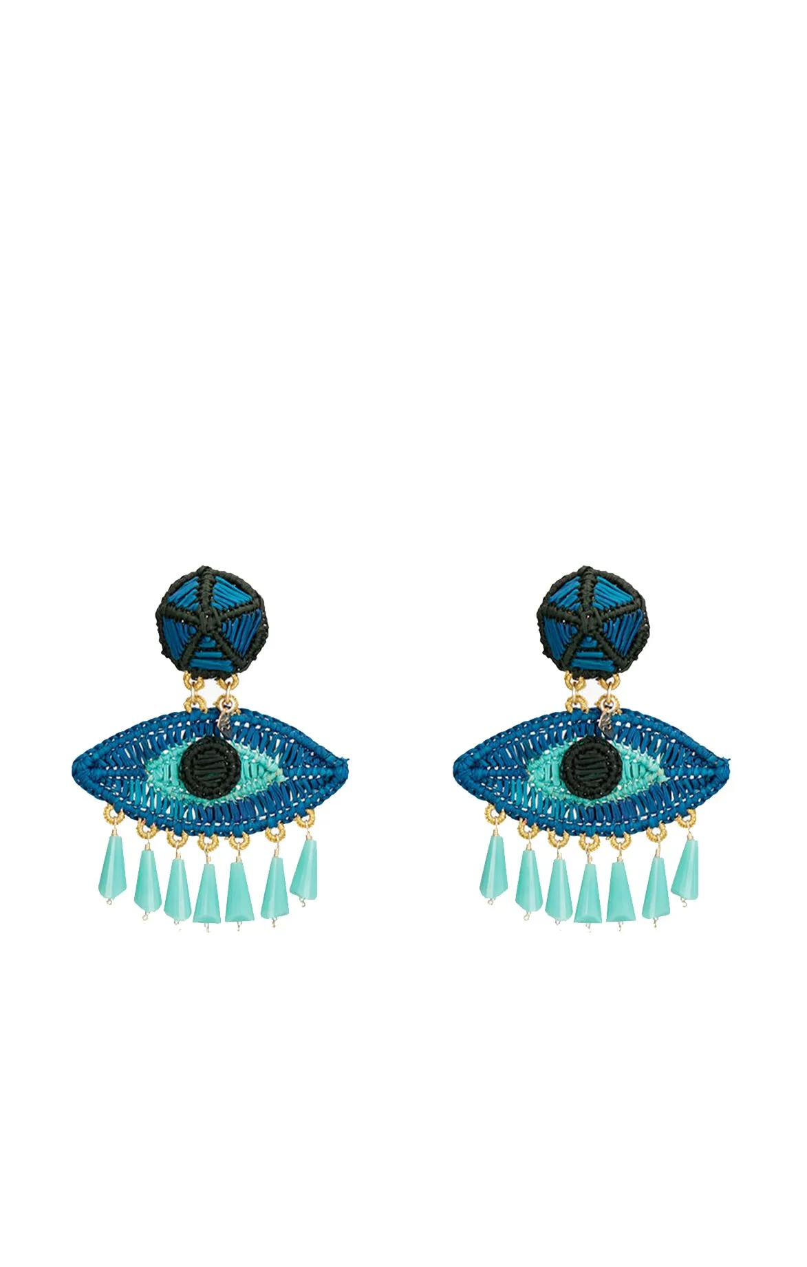 Blue Eyes Crystal Earrings