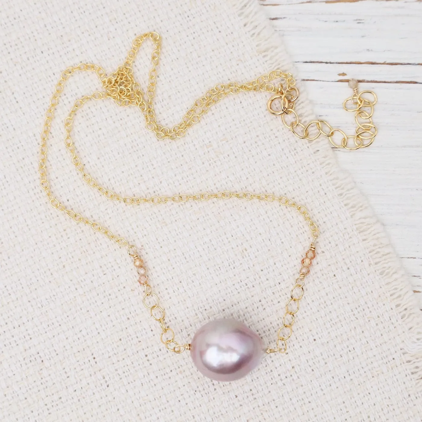 Champagne Edison Pearl Necklace