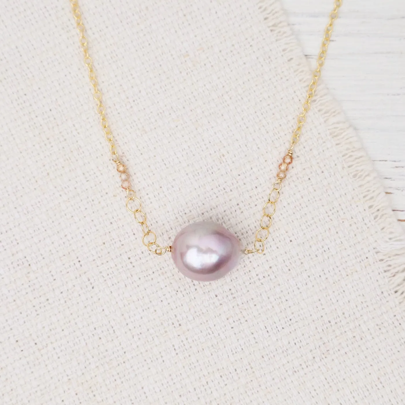 Champagne Edison Pearl Necklace