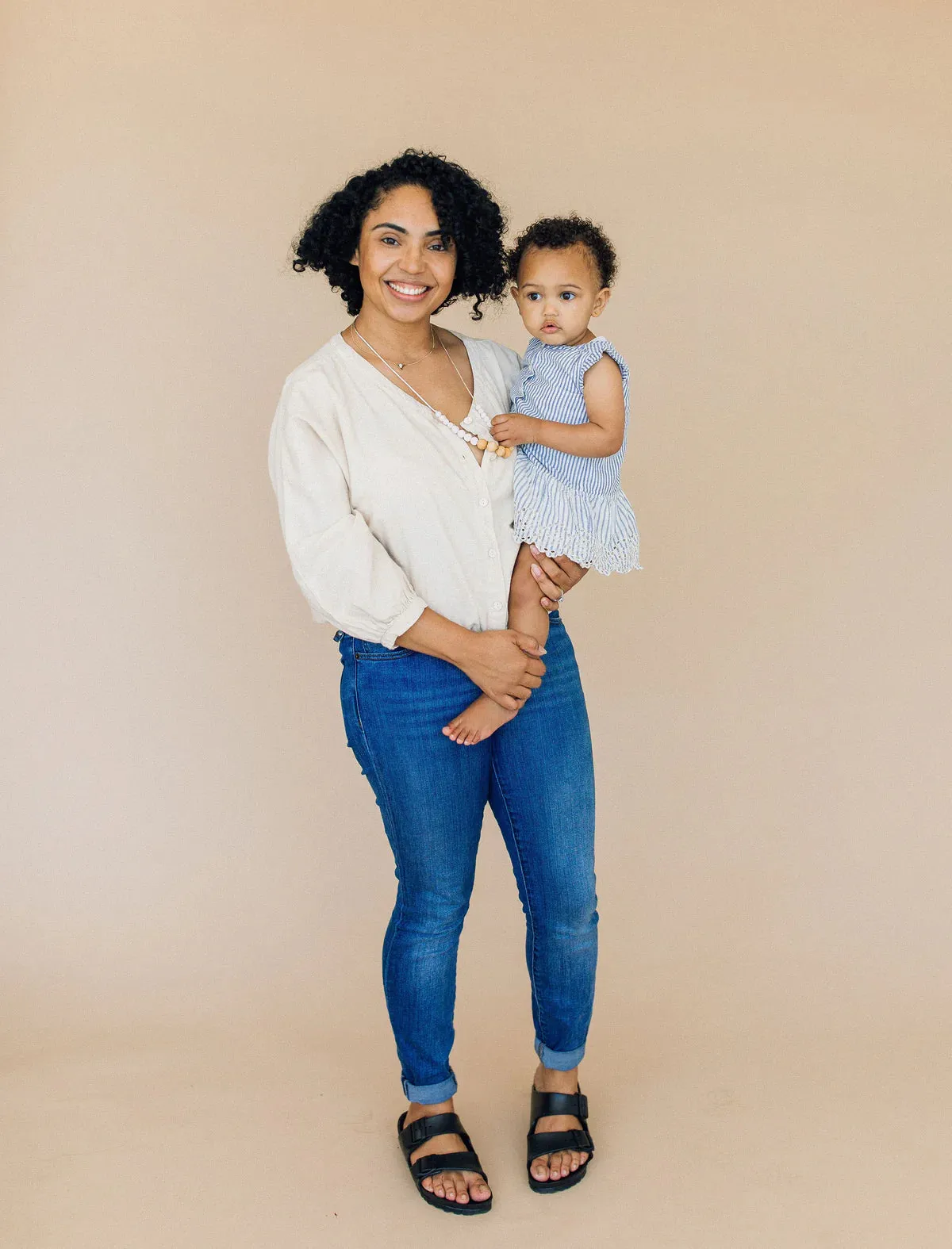 Chewable Charm - Teething Necklace - The Landon (Rose Quartz)