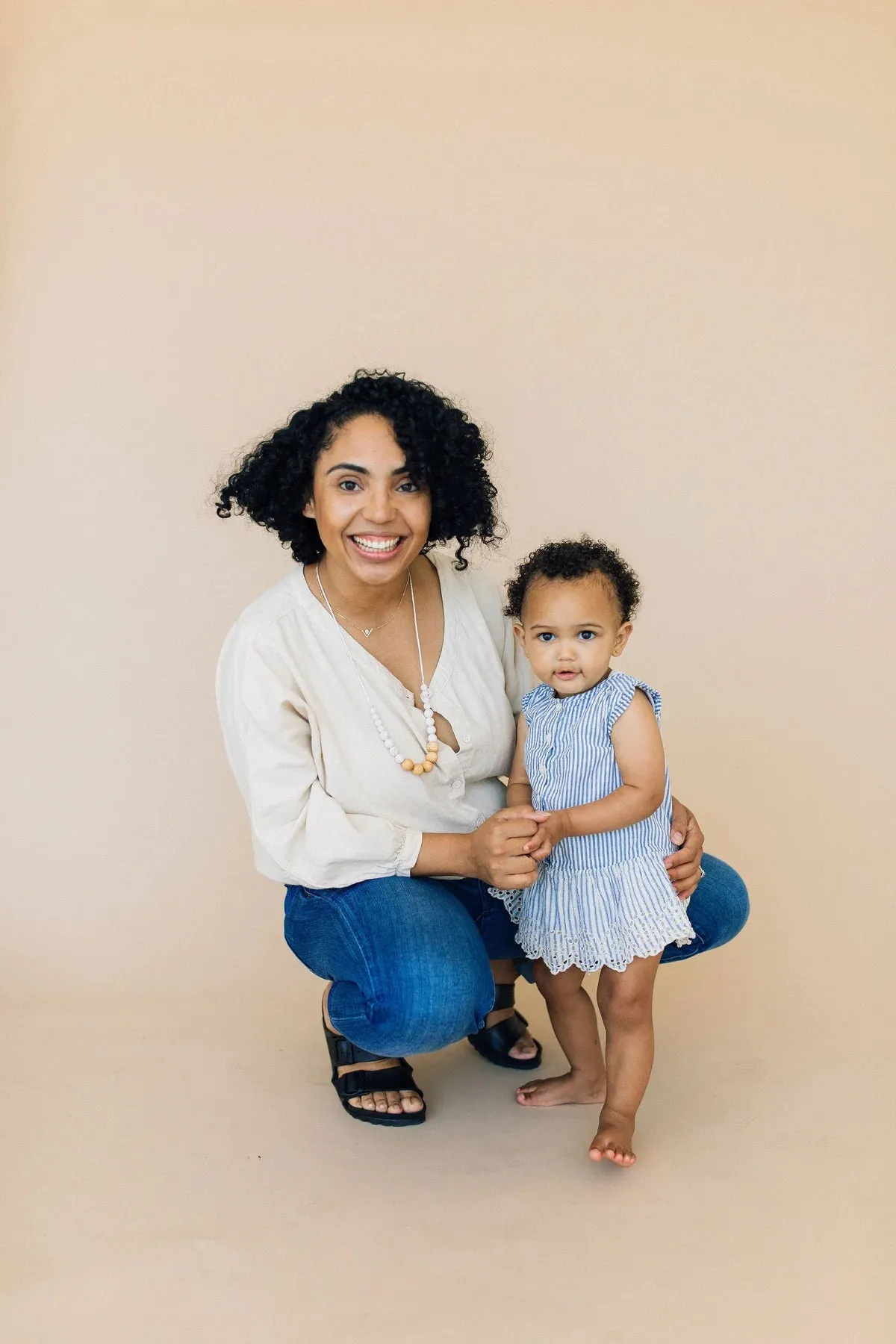 Chewable Charm - Teething Necklace - The Landon (Rose Quartz)