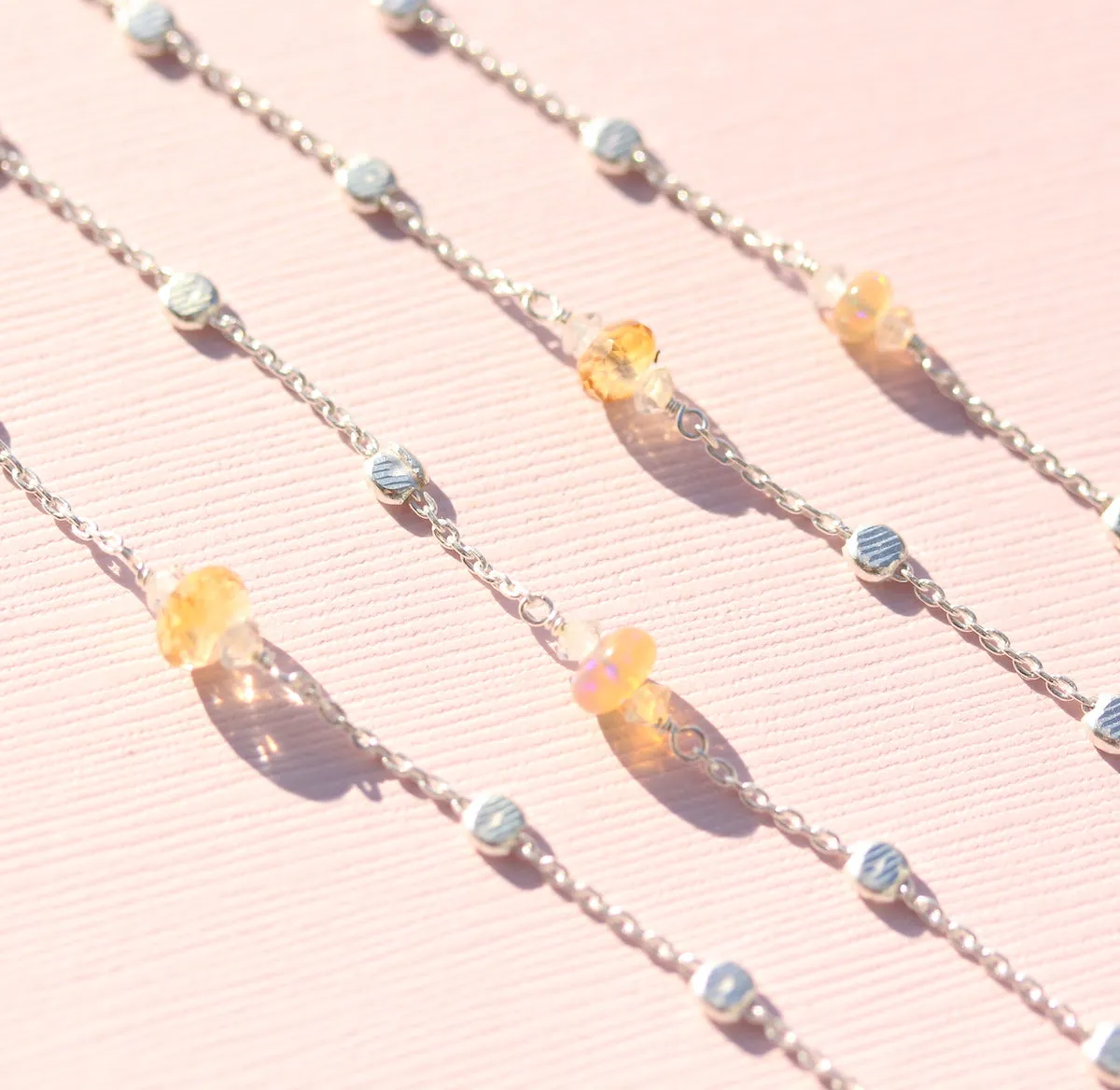 Citrine and Opal bracelet