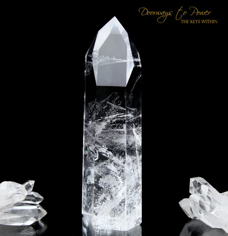 Clear Quartz Channeling Master Crystal 'Angelic Infinity Point'