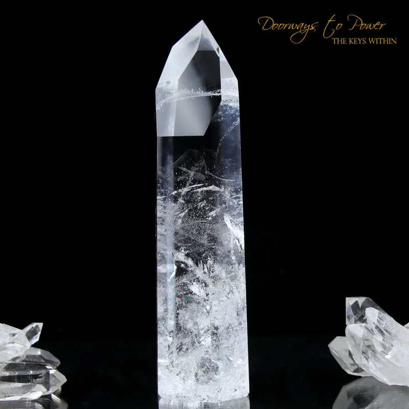 Clear Quartz Channeling Master Crystal 'Angelic Infinity Point'