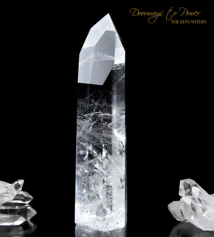 Clear Quartz Channeling Master Crystal 'Angelic Infinity Point'