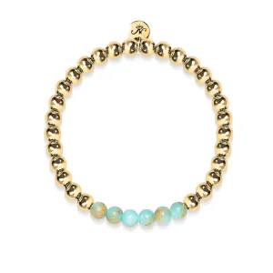 Elated | 18k Gold | Snakeskin Gemstone | Expression Bracelet