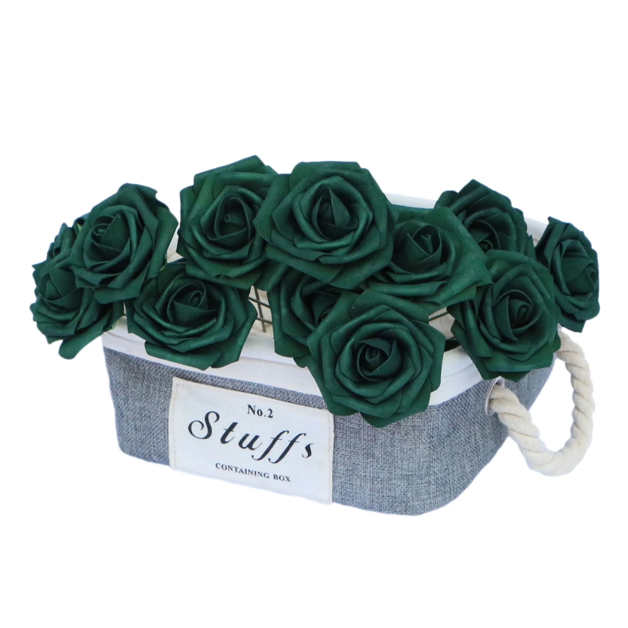 Emerald Artificial Roses 50 Hunter Green Wedding Flowers