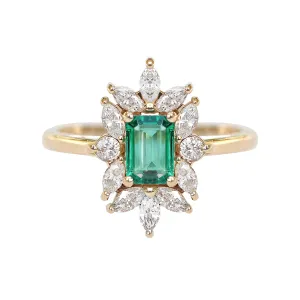 Emerald cut Emerald Engagement ring, Charlotte