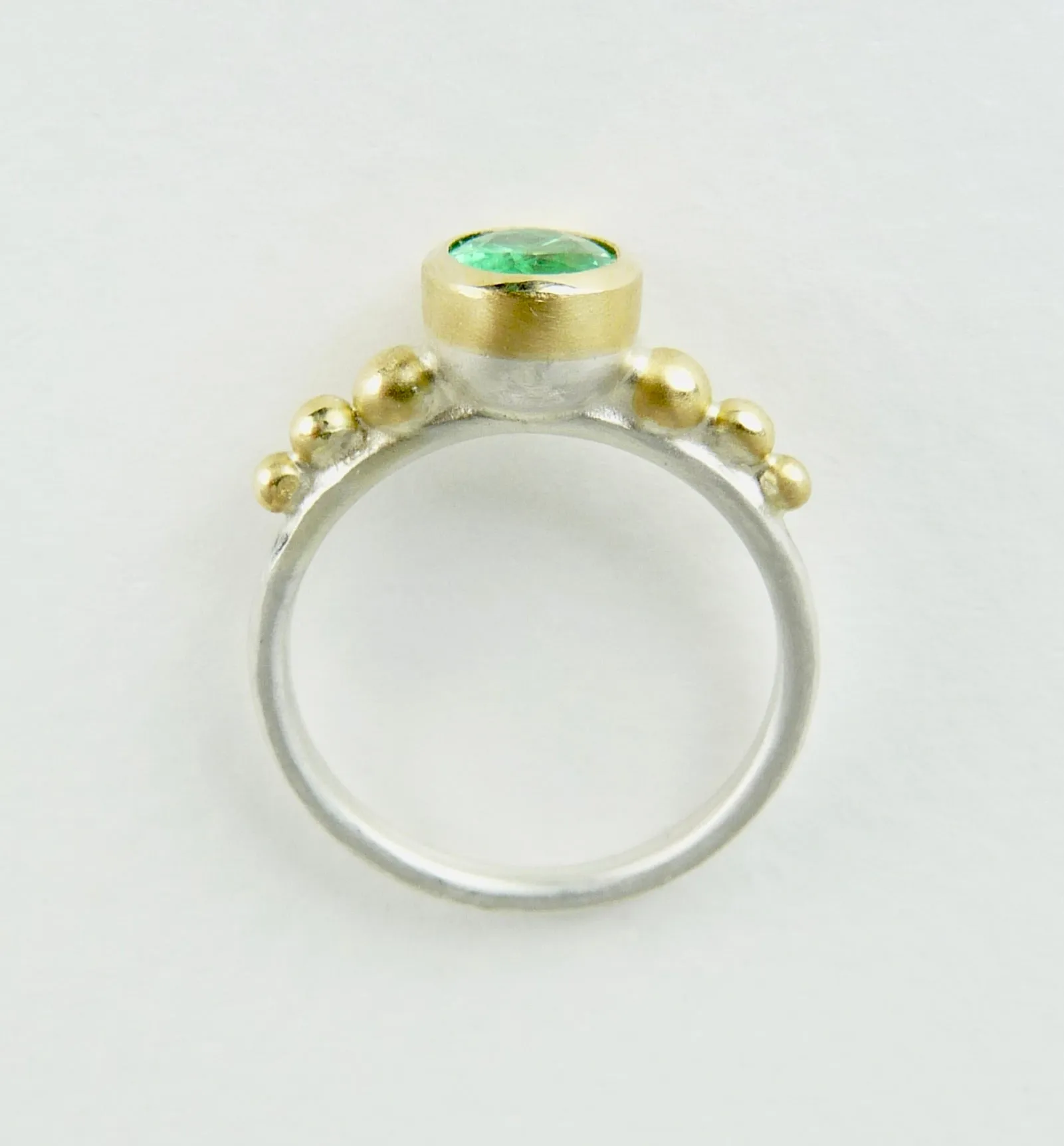 Emerald Granulation Ring