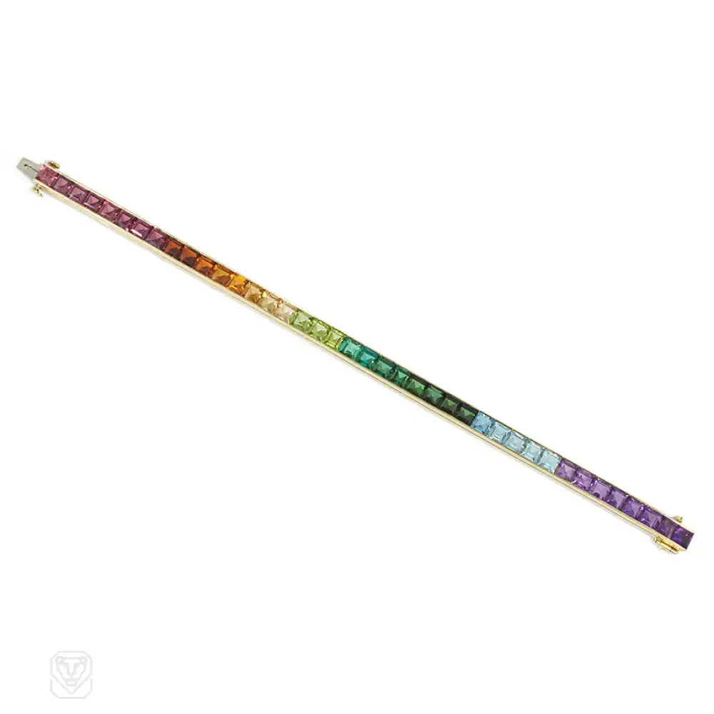 Estate rainbow line bracelet