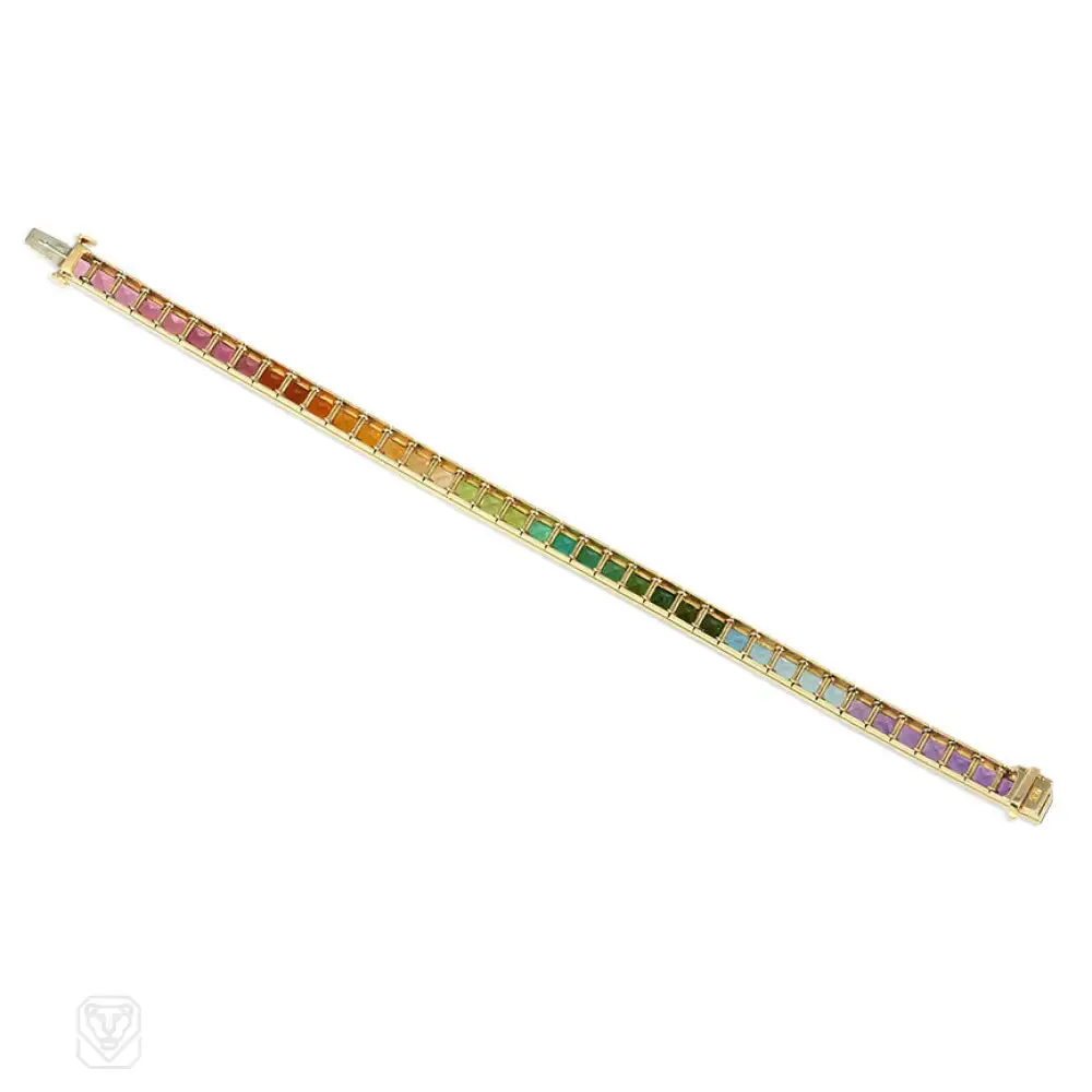 Estate rainbow line bracelet