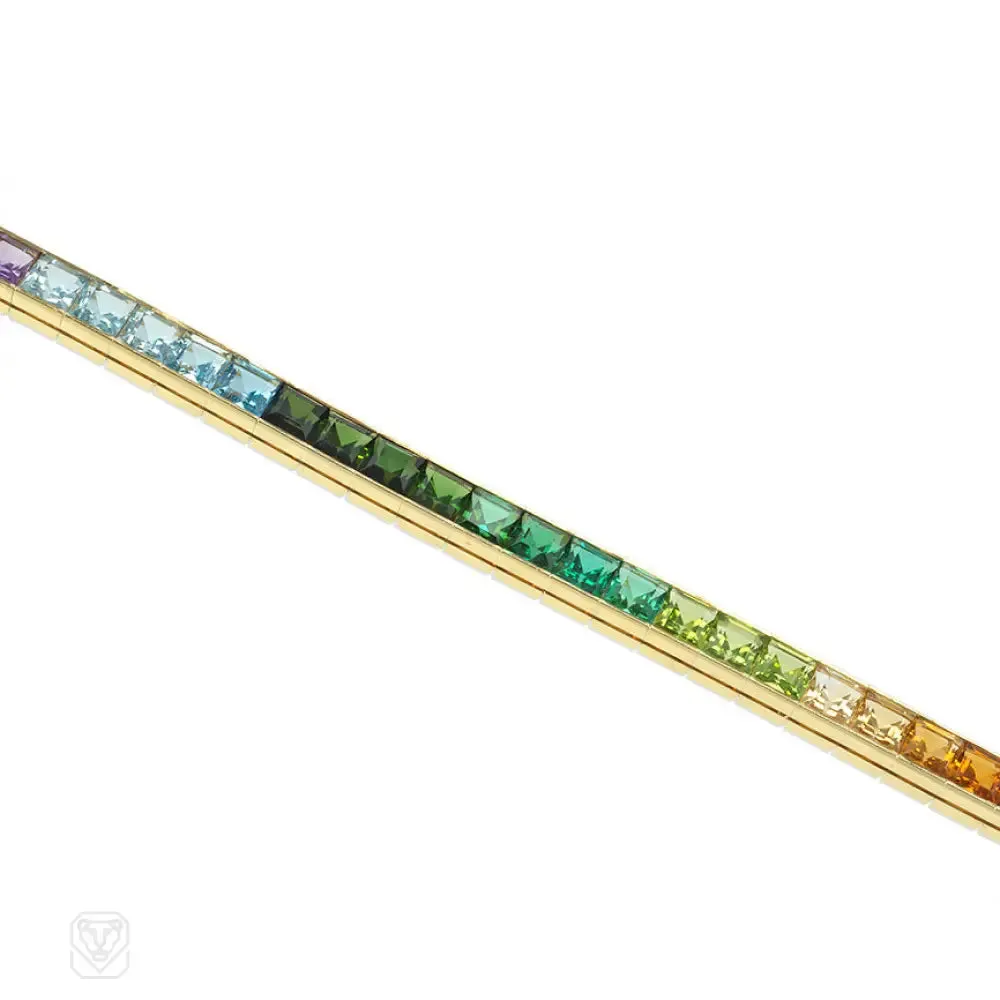 Estate rainbow line bracelet