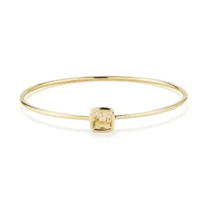 Gaia - Bangle Bracelet with Citrine, 18k Yellow Gold