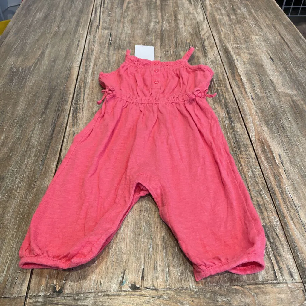 Gap Coral strap long Cotton Romper 3-6m