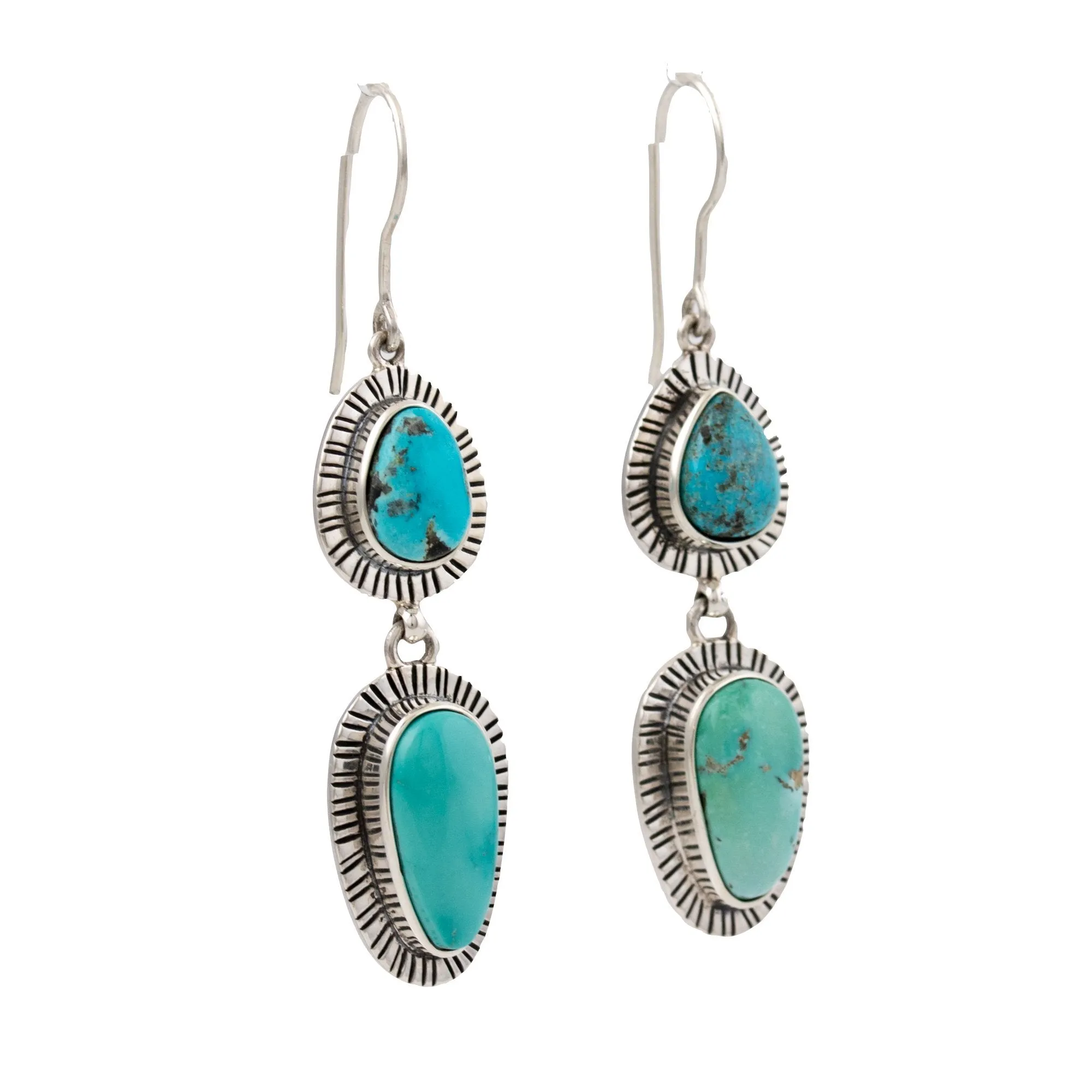 Gorgeous Tiered Kingman Earrings