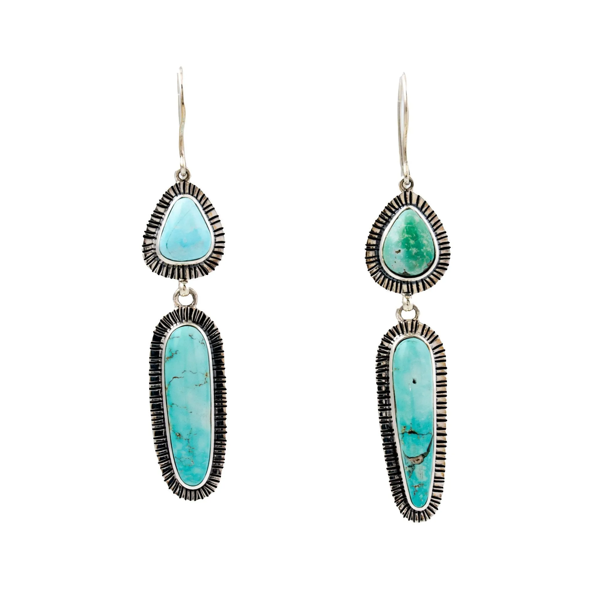 Gorgeous Tiered Kingman Earrings