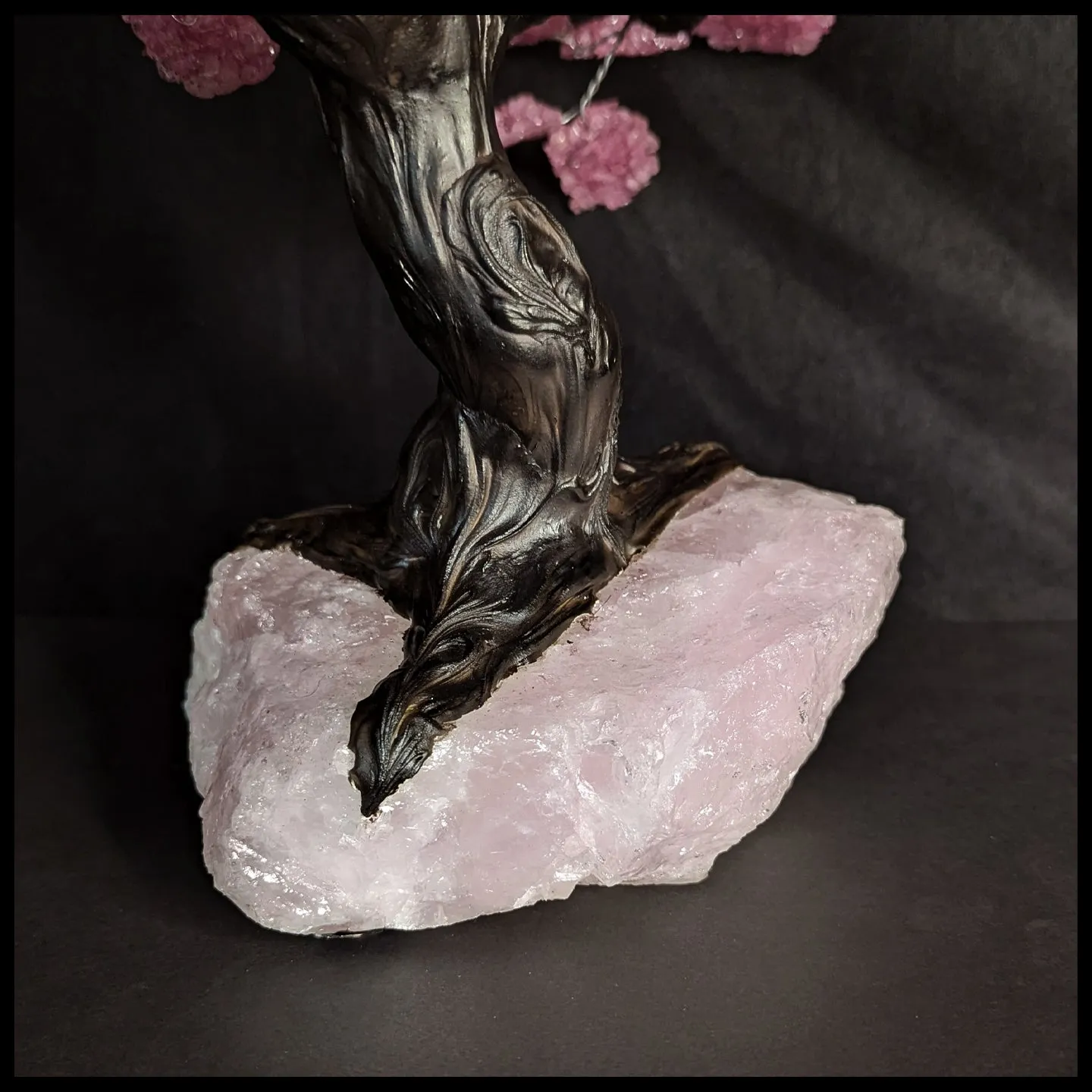 GST208sz7 Gemstone Tree - Rose Quartz