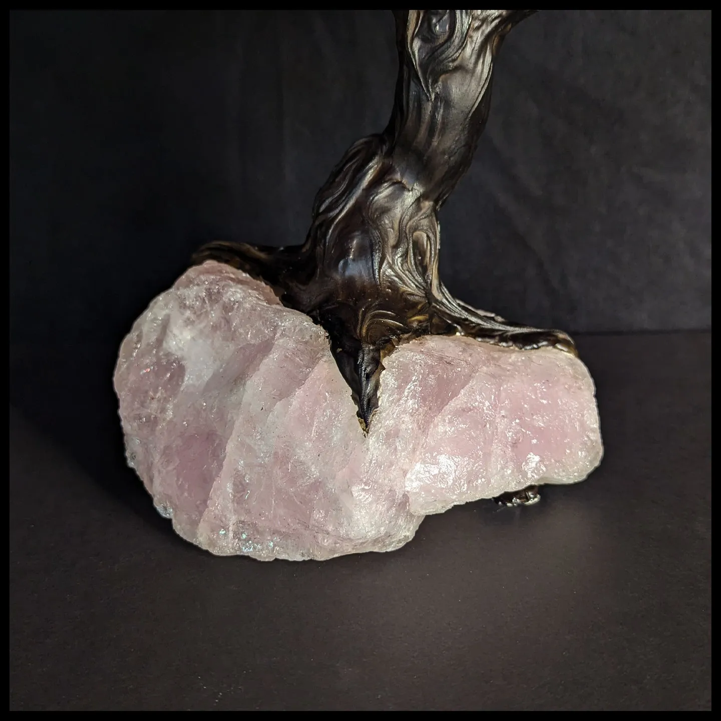 GST208sz7 Gemstone Tree - Rose Quartz