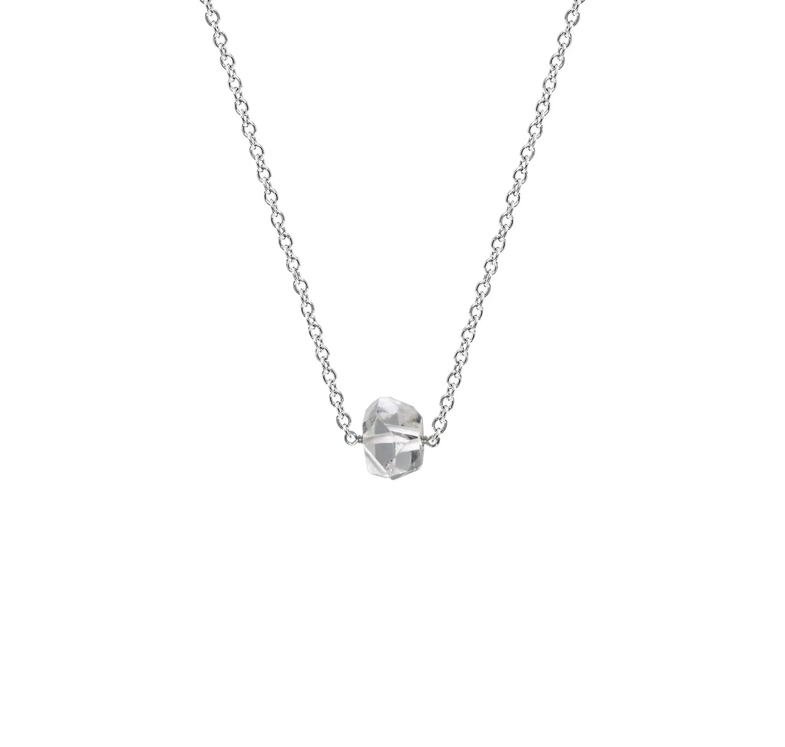 Herkimer Diamond Single Drop Necklace