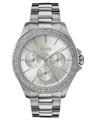 Hugo Boss Womens Premiere Watch - Stainless Steel - Gemstones - Bracelet