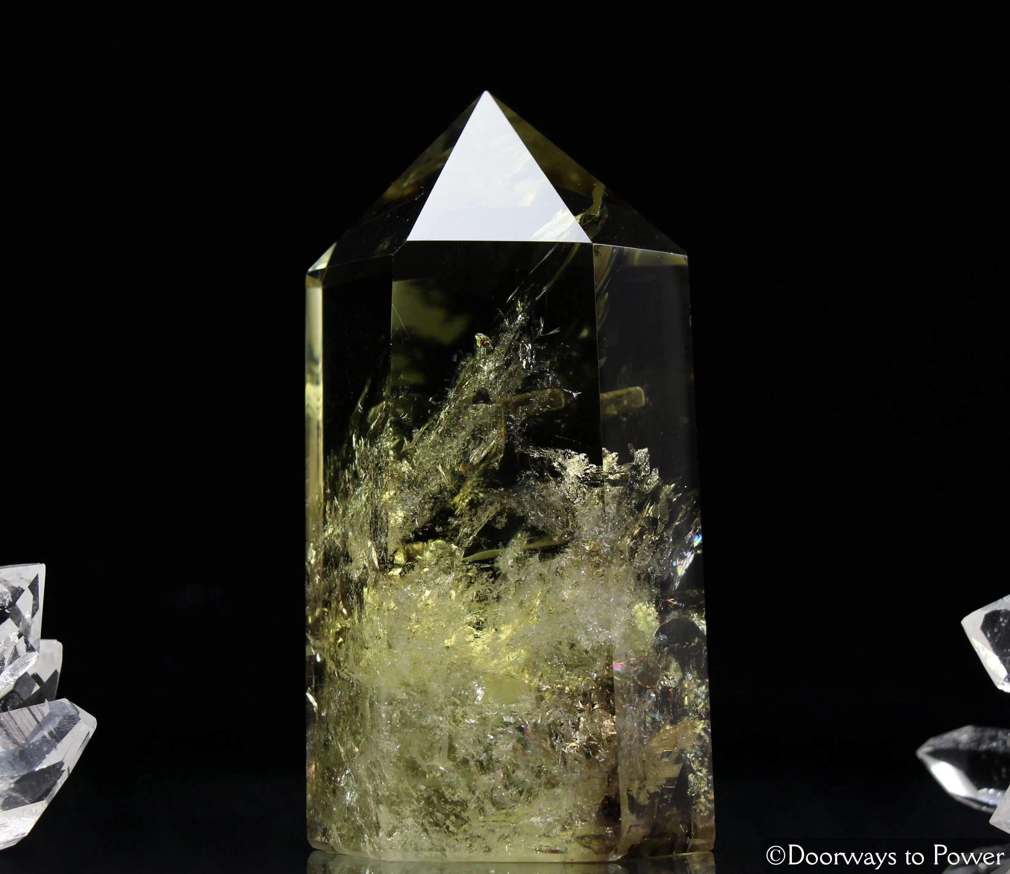 John of God Crystal Citrine Smoky Phantom Quartz Generator Point