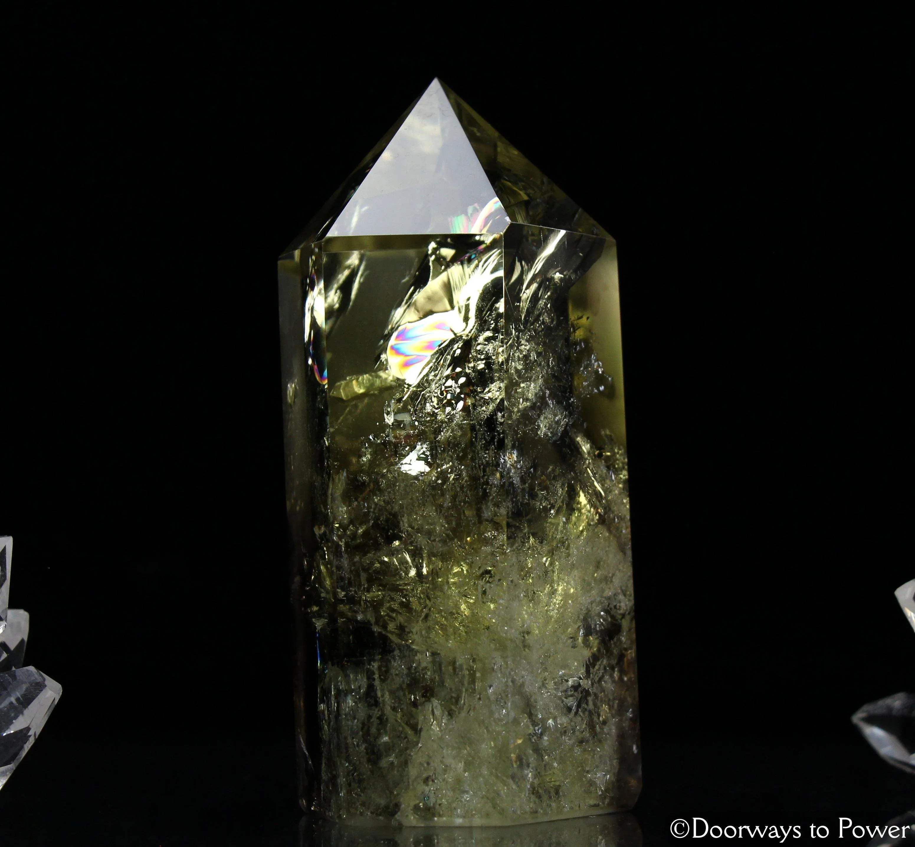 John of God Crystal Citrine Smoky Phantom Quartz Generator Point