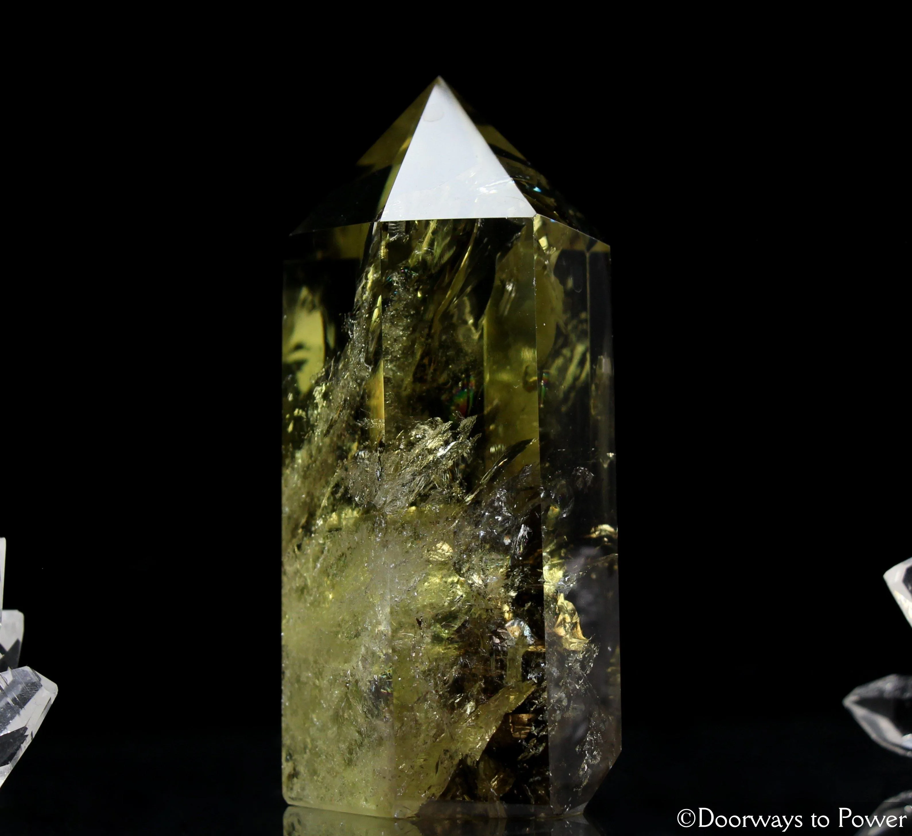 John of God Crystal Citrine Smoky Phantom Quartz Generator Point