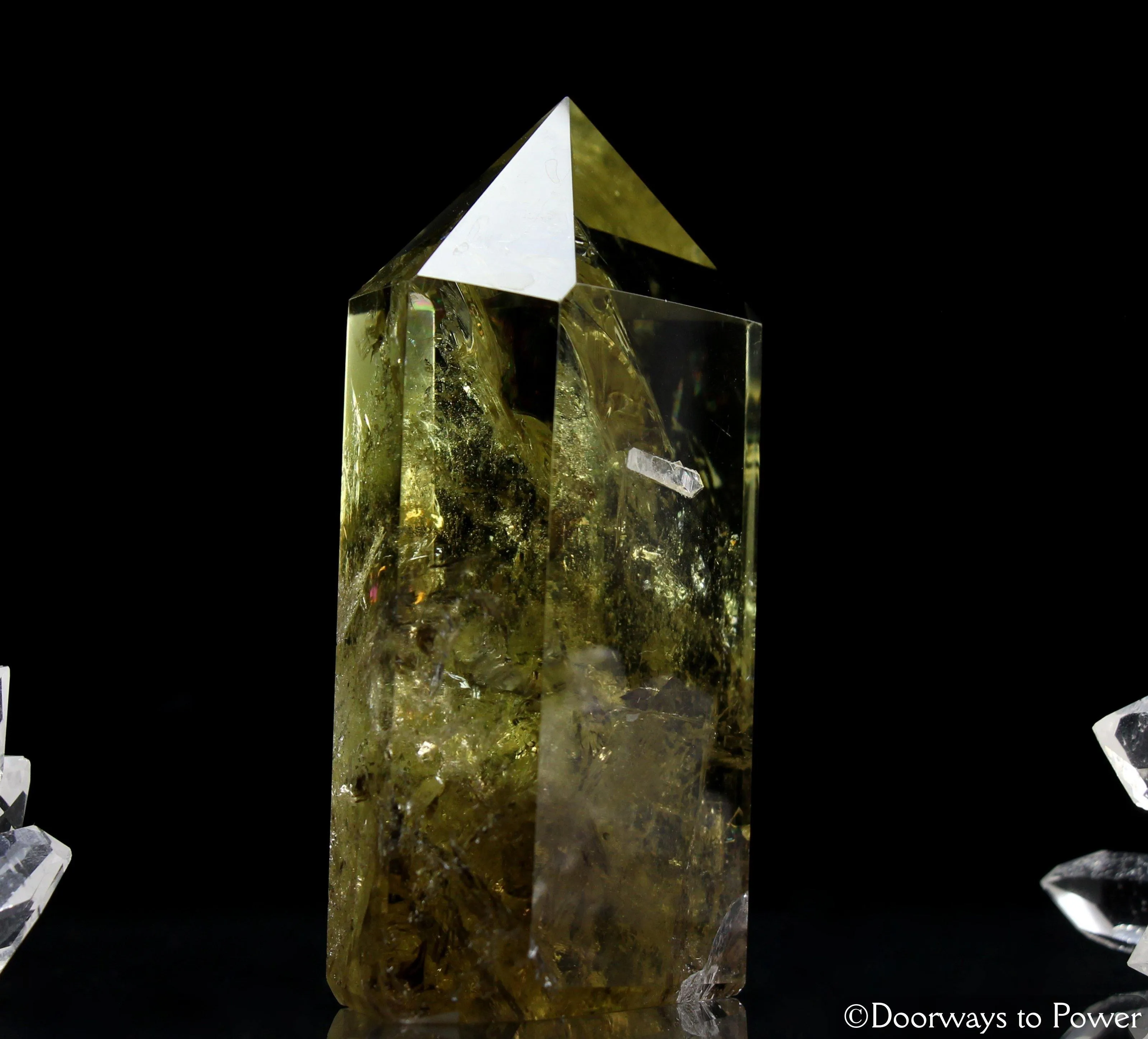 John of God Crystal Citrine Smoky Phantom Quartz Generator Point