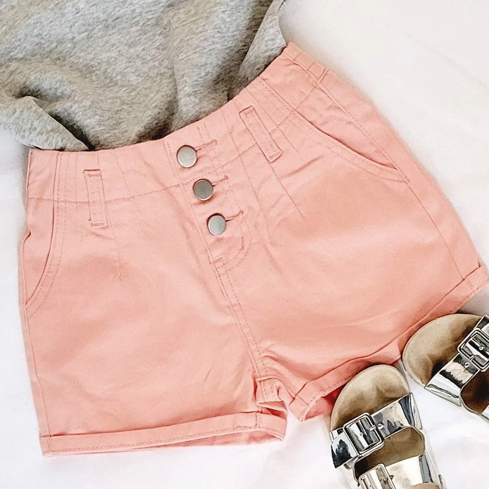 KIDS Little Coral High Waisted Short*