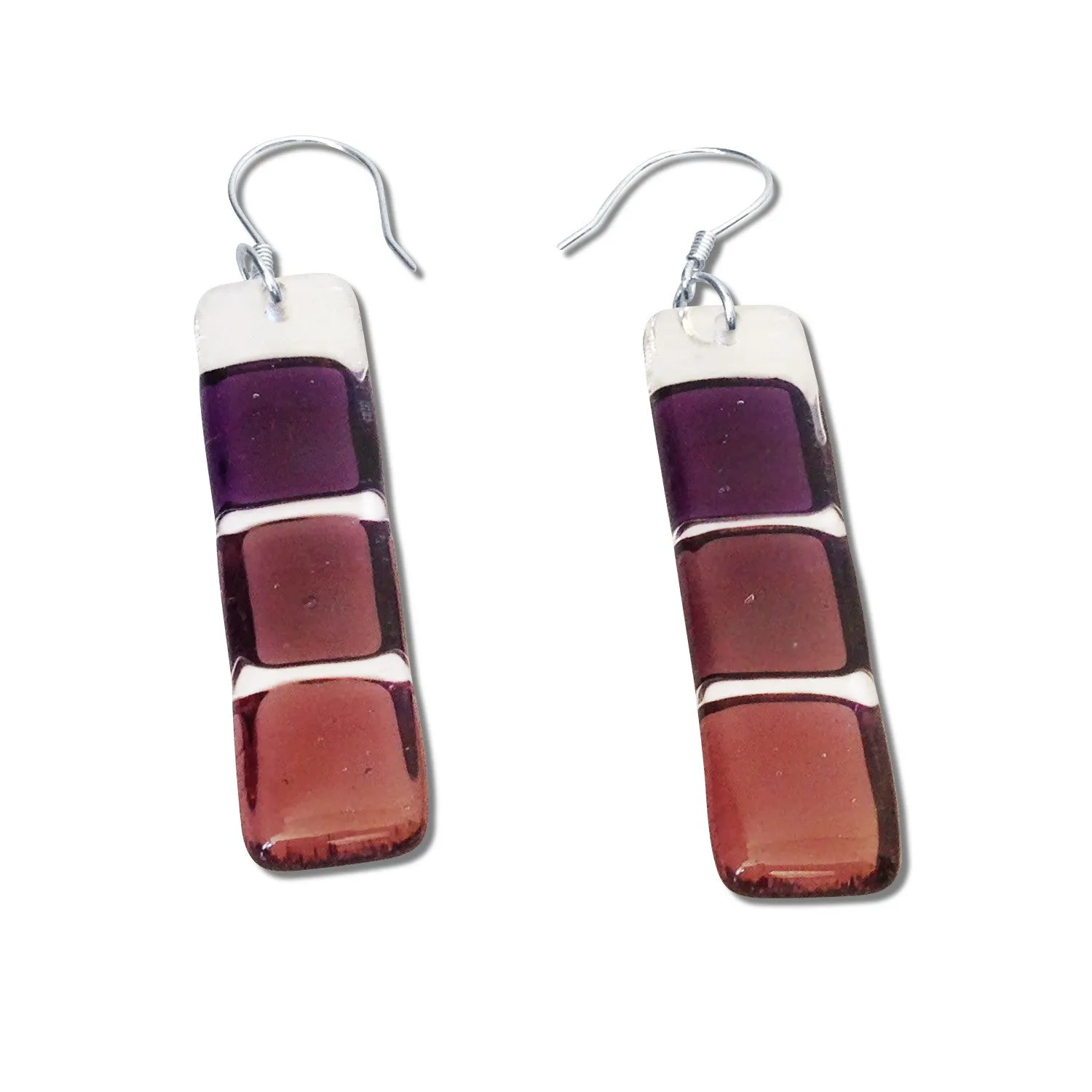 LMOL Glass Earrings - Pink