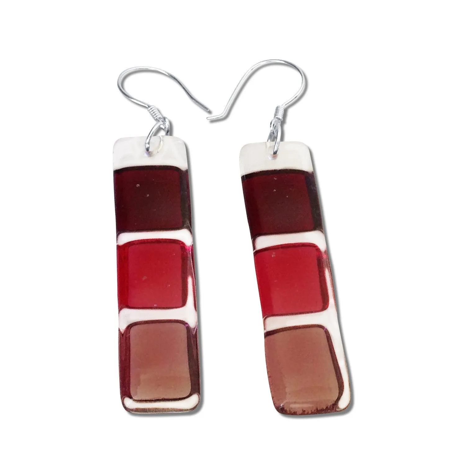 LMOL Glass Earrings - Pink